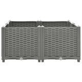 Vidaxl plantenbak verhoogd 80x80x38 cm polypropyleen - afbeelding 2