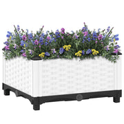 Vidaxl plantenbak verhoogd 40x40x23 cm polypropeen - afbeelding 2