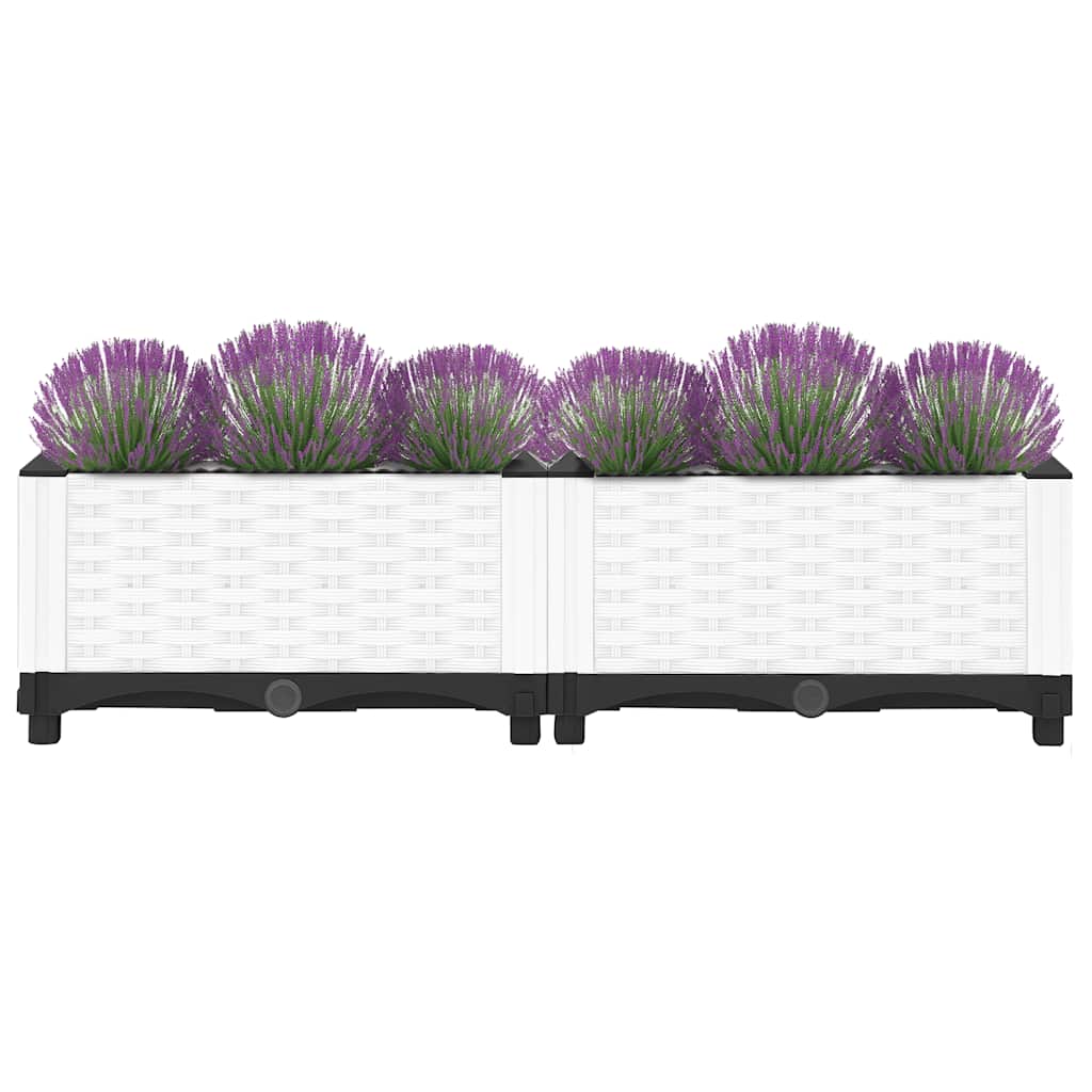 Vidaxl plantenbak verhoogd 80x40x23 cm polypropeen