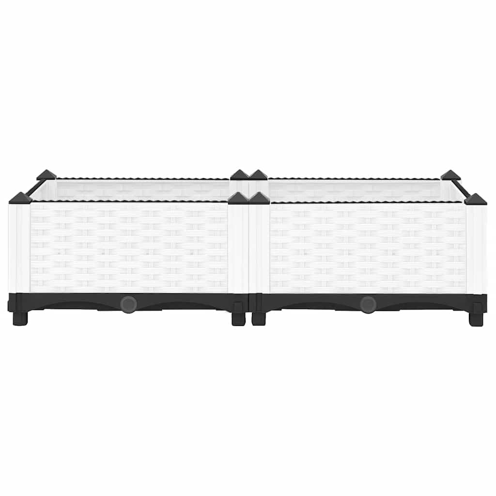 Vidaxl plantenbak verhoogd 80x40x23 cm polypropeen