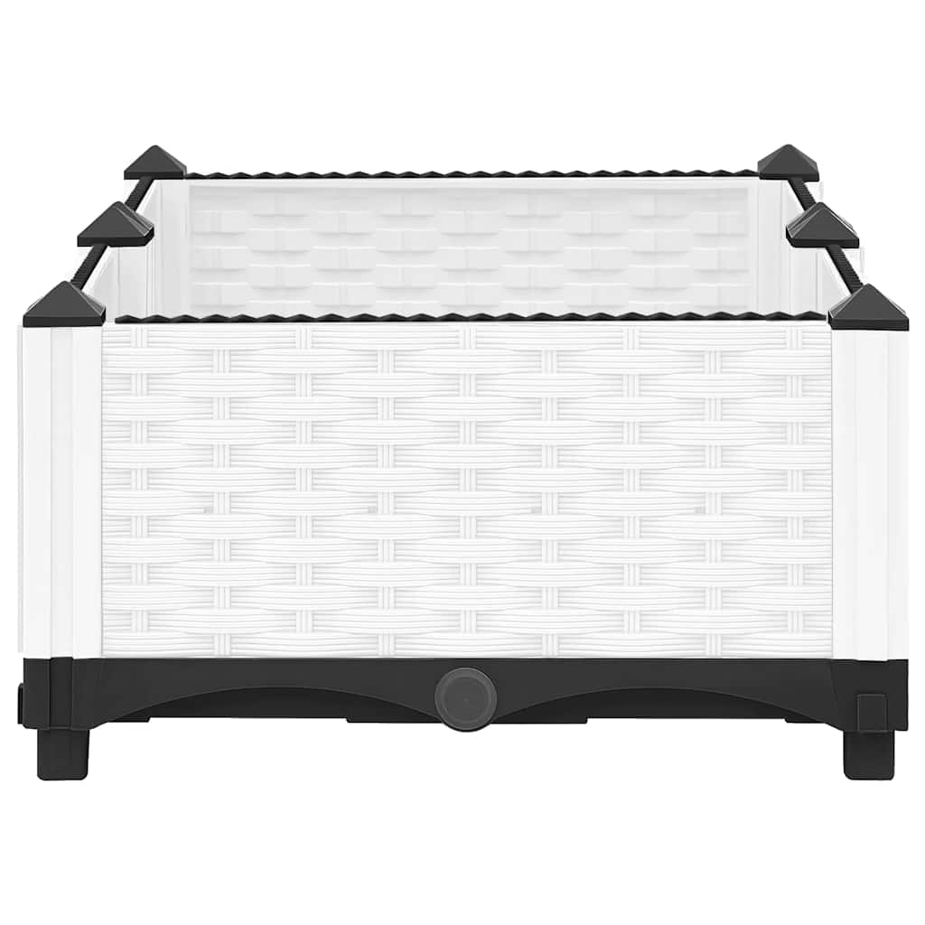 Vidaxl plantenbak verhoogd 80x40x23 cm polypropeen