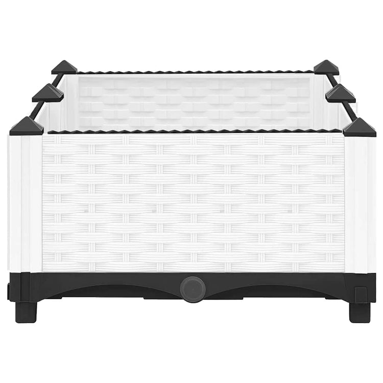 Vidaxl plantenbak verhoogd 80x40x23 cm polypropeen