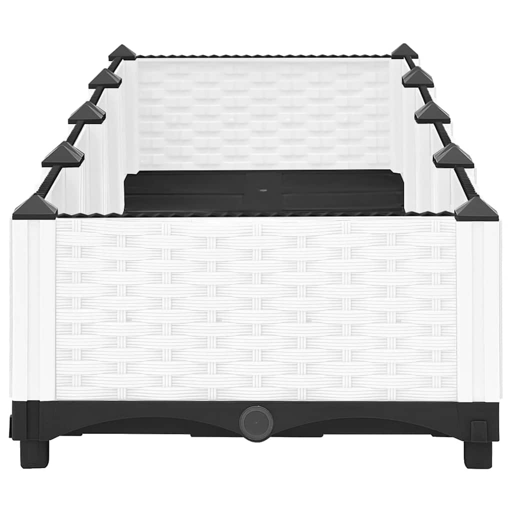 Vidaxl plantenbak verhoogd 160x40x23 cm polypropeen