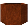 Vidaxl plantenbak roestig 60x60x45 cm cortenstaal