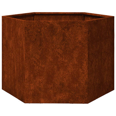 Vidaxl plantenbak roestig 60x60x45 cm cortenstaal
