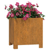 VidaXL Plantenbakken met poten 2 st roestig 32x30x33 cm cortenstaal