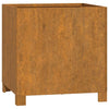 Vidaxl plantenbak met poten roestig 40x40x40 cm cortenstaal