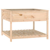 Vidaxl plantenbak met schap 111,5x111,5x81 cm massief grenenhout