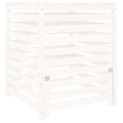 Vidaxl compostbak 82,5x82,5x99,5 cm massief grenenhout wit - afbeelding 2