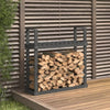 Vidaxl haardhoutrek 110x35x108,5 cm massief grenenhout grijs