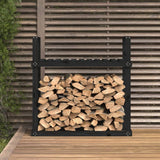 Vidaxl haardhoutrek 110x35x108,5 cm massief grenenhout zwart - afbeelding 3