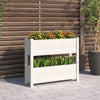Vidaxl plantenbak 77x25x66 cm massief grenenhout wit