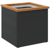 Vidaxl plantenbak 40x40x40 cm poly rattan zwart