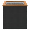 Vidaxl plantenbak 40x40x40 cm poly rattan zwart