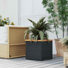 Vidaxl plantenbak 40x40x40 cm poly rattan zwart
