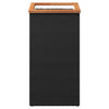 Vidaxl plantenbak 40x40x80 cm poly rattan zwart