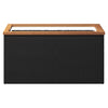Vidaxl plantenbak 80x40x40 cm poly rattan zwart