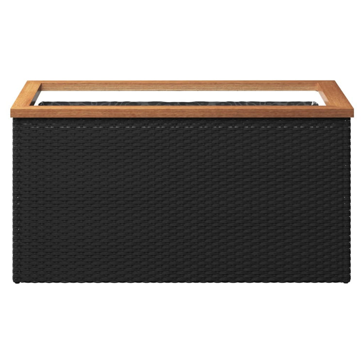 Vidaxl plantenbak 80x40x40 cm poly rattan zwart