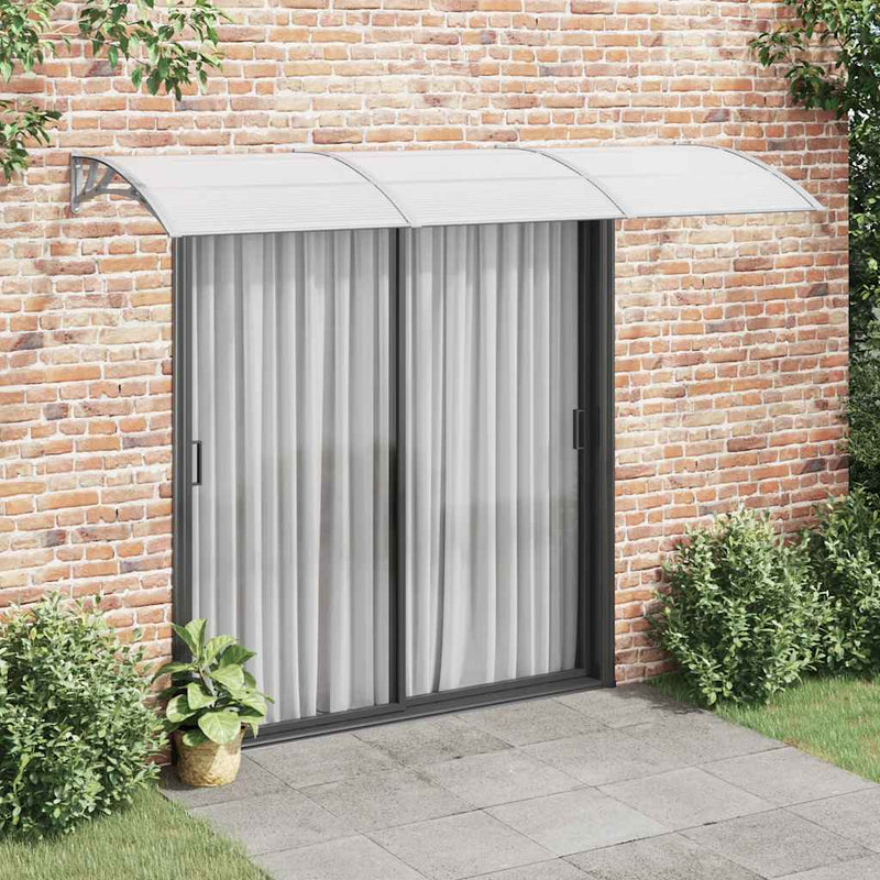 Vidaxl deurluifel 300x100 cm polycarbonaat grijs