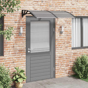 Vidaxl deurluifel 150x100 cm polycarbonaat zwart - afbeelding 1