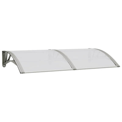 Vidaxl deurluifel 150x75 cm polycarbonaat grijs