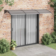 Vidaxl deurluifel 300x75 cm polycarbonaat zwart - afbeelding 1