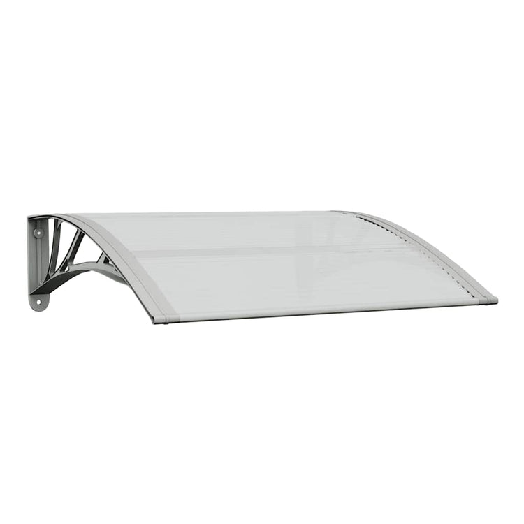 Vidaxl deurluifel grijs en transparant 80x75 cm polycarbonaat