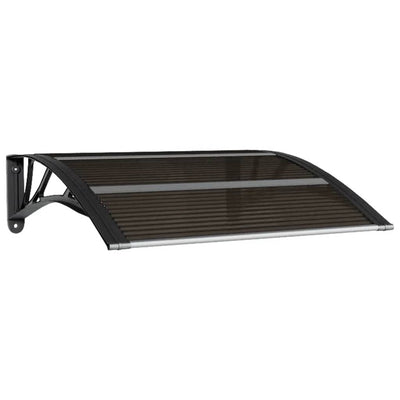 Vidaxl deurluifel zwart 80x75 cm polycarbonaat