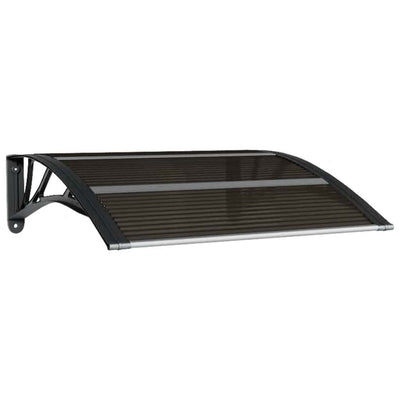 Vidaxl deurluifel zwart 80x75 cm polycarbonaat