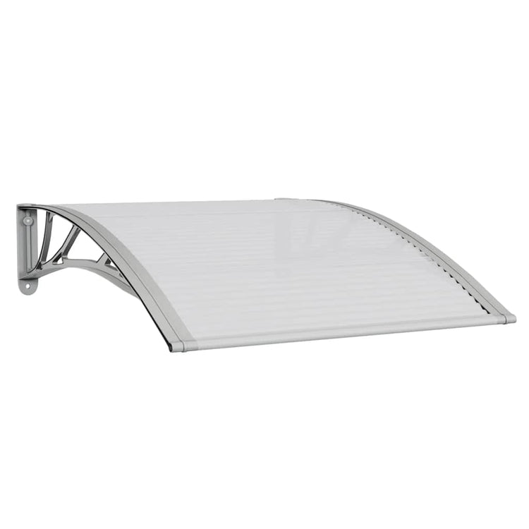Vidaxl deurluifel grijs en transparant 100x75 cm polycarbonaat