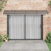 Vidaxl deurluifel 350x75 cm polycarbonaat zwart en transparant