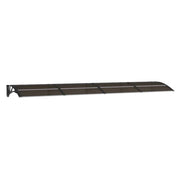 Vidaxl deurluifel 350x75 cm polycarbonaat zwart - afbeelding 2
