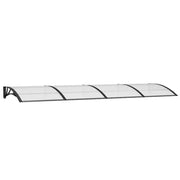 Vidaxl deurluifel 350x100 cm polycarbonaat zwart - afbeelding 2