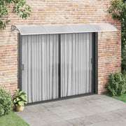 Vidaxl deurluifel grijs 350x100 cm polycarbonaat - afbeelding 1