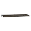 Vidaxl deurluifel zwart 350x100 cm polycarbonaat