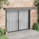 Vidaxl deurluifel zwart 350x100 cm polycarbonaat