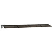 Vidaxl deurluifel 400x75 cm polycarbonaat zwart - afbeelding 2
