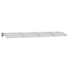 Vidaxl deurluifel grijs 400x100 cm polycarbonaat