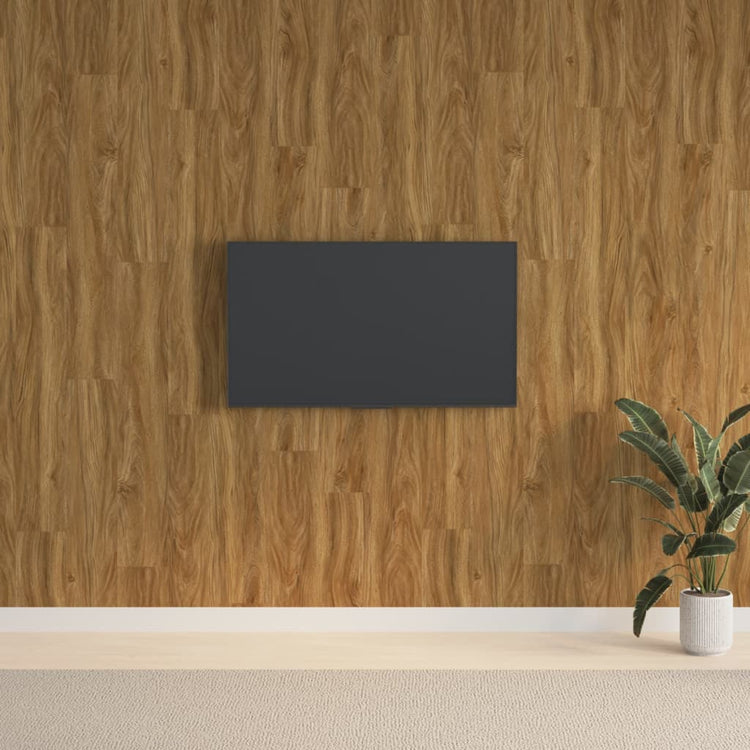 Vidaxl wandpanelen houtlook 2,06 m² pvc bruin