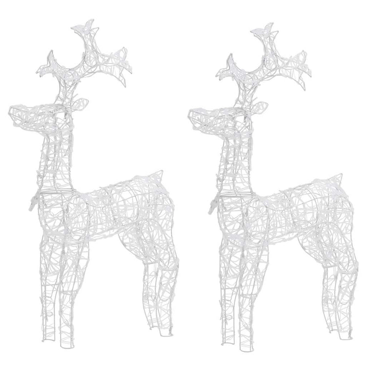 Vidaxl kerstversiering rendier 2 st 60x16x100 cm acryl