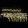 VidaXL Kerstrendieren 6 st 120 LED's goudkleurig