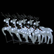 Vidaxl kerstrendieren 6 st 120 led's wit - afbeelding 3