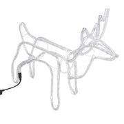 VidaXL Kerstfiguur rendier 2 st 60x30x60 cm warmwit - afbeelding 3