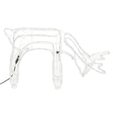 VidaXL Kerstfiguur rendier 2 st 73x31x45 cm warmwit - afbeelding 3