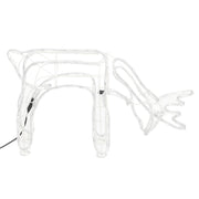 VidaXL Kerstfiguur rendier 2 st 73x31x45 cm warmwit - afbeelding 3