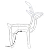 VidaXL Kerstfiguur rendier 3 st 76x42x87 cm koudwit