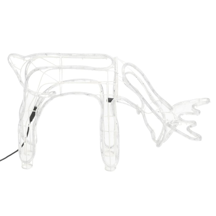 VidaXL Kerstfiguur rendier 3 st 73x31x45 cm koudwit