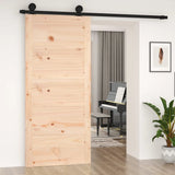 VidaXL Schuifdeur 90x1,8x204,5 cm massief grenenhout - afbeelding 3