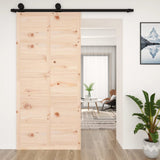 Vidaxl schuifdeur 100x1,8x214 cm massief grenenhout - afbeelding 1