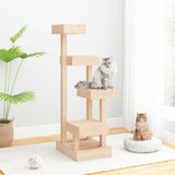 Vidaxl kattenmeubel 45,5x49x103 cm massief grenenhout - afbeelding 1